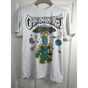 Chinatown Market x Grateful Dead Space Bears T-Shirt White M Rare